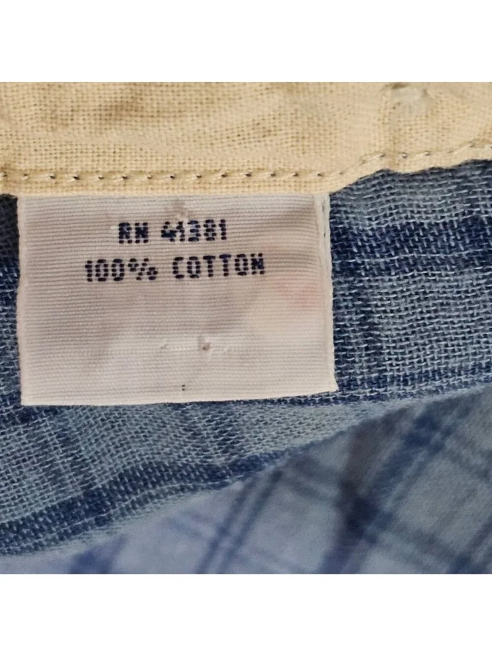 Polo Ralph Lauren Mens Blue Plaid Button-Up Shirt XL 100% Cotton Long Sleeve